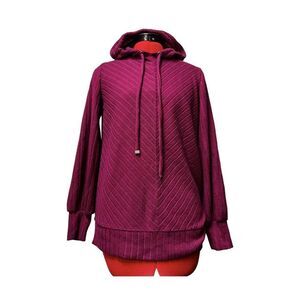 Nine West XSmall Small women hoodie shirt purple  AOH-B‎